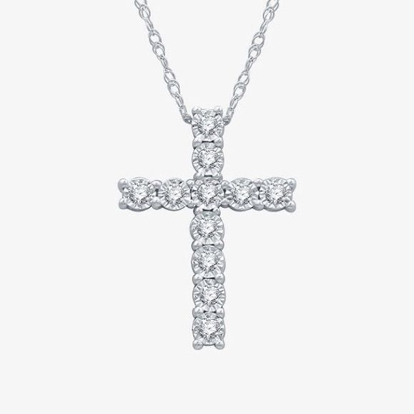Diamond Pendant Cross - Picture 2 of 3